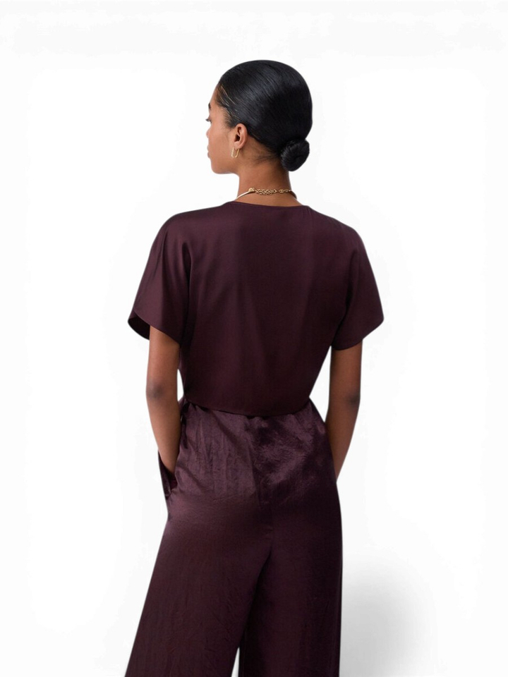 Bruine bloes met knoop detail Liu Jo