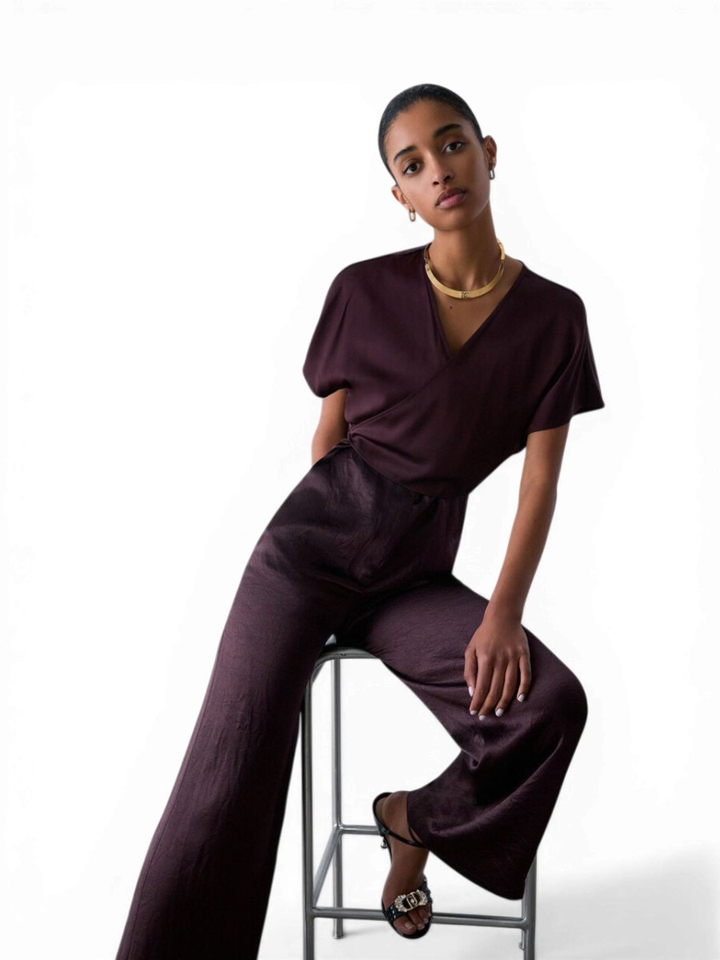 Bruine bloes met knoop detail Liu Jo