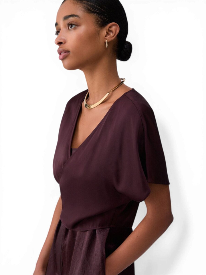 Bruine bloes met knoop detail Liu Jo