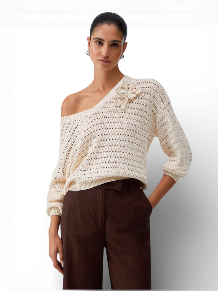 Beige gehaakte pull Liu Jo 