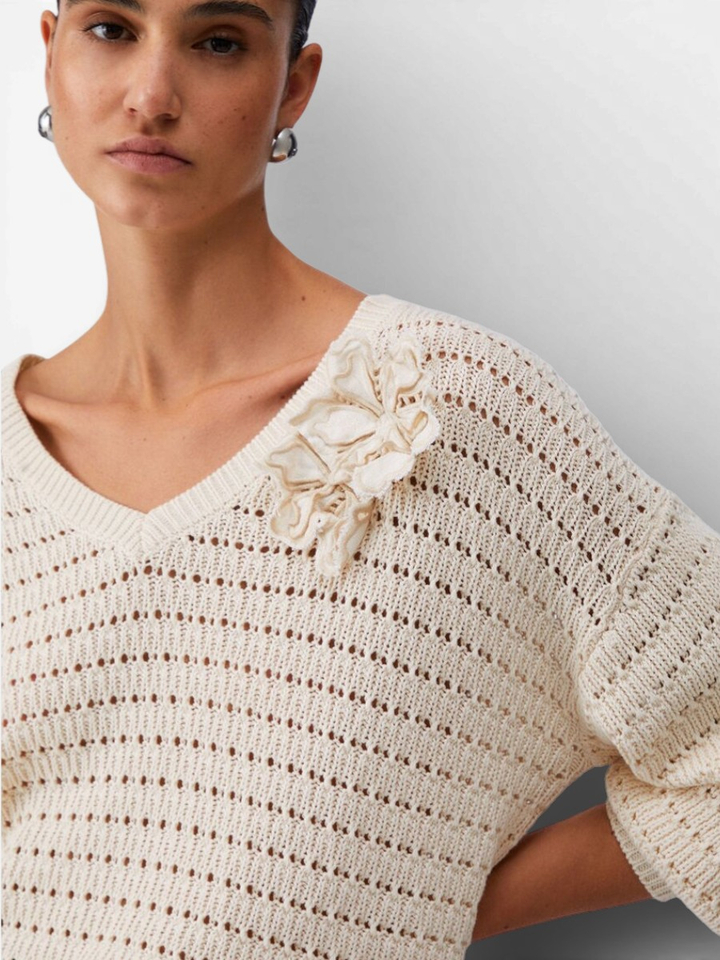 Beige gehaakte pull Liu Jo 