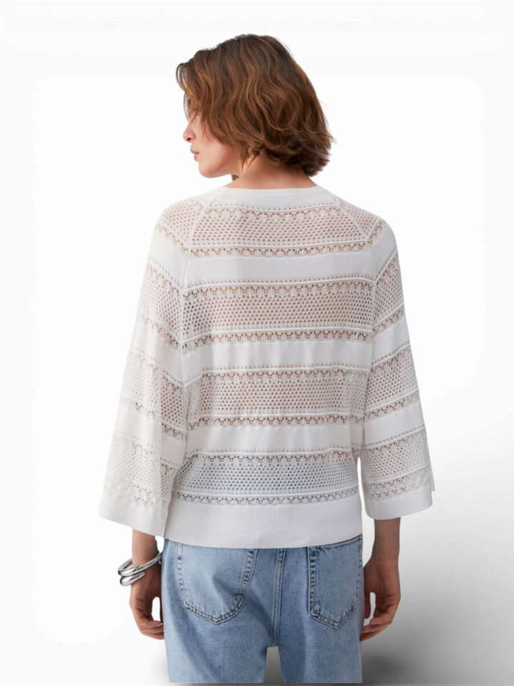 Witte gehaakte trui Liu Jo