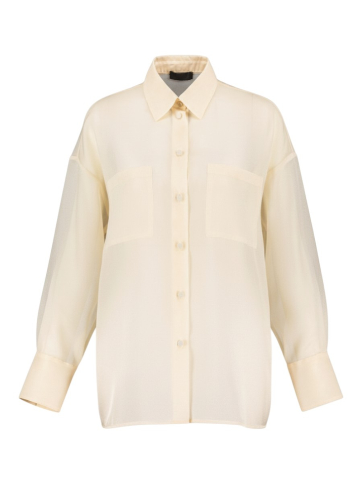 Beige glanzende bloes Liu Jo