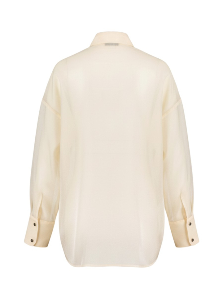 Beige glanzende bloes Liu Jo