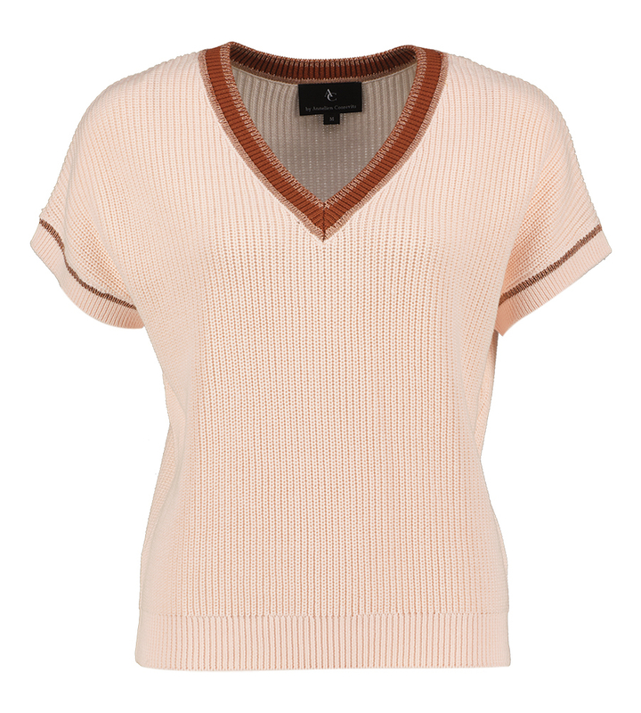 Roze gebreide pull Lien AC