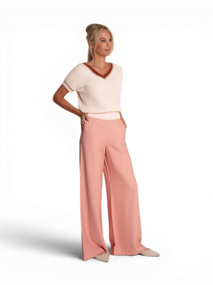 Roze gebreide pull Lien AC