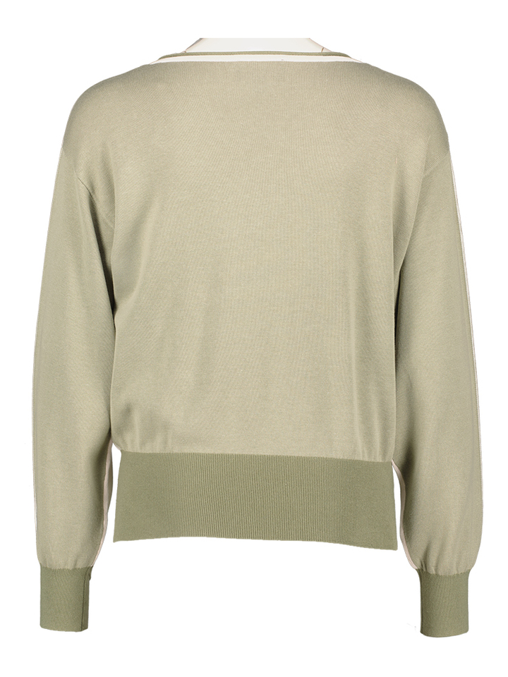 Beige en groene trui Lotte AC 