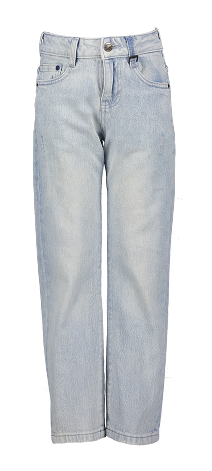 Blauwe bleached relaxed fit jeans Landon Retour