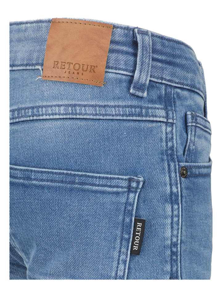 Blauwe jeansshort Loek Retour
