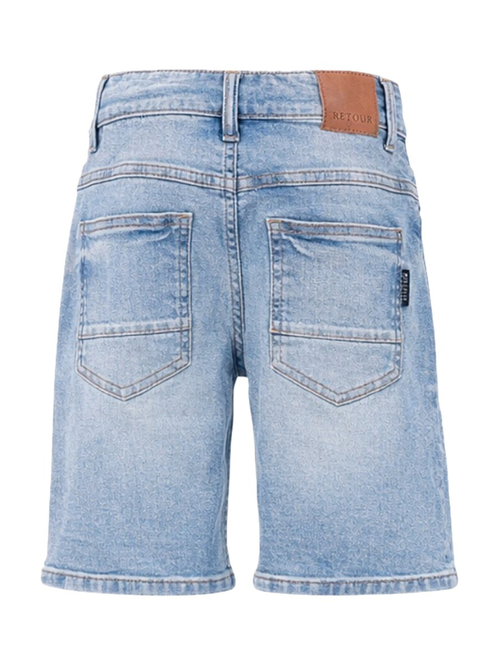 Blauwe jeans short Quin Retour 