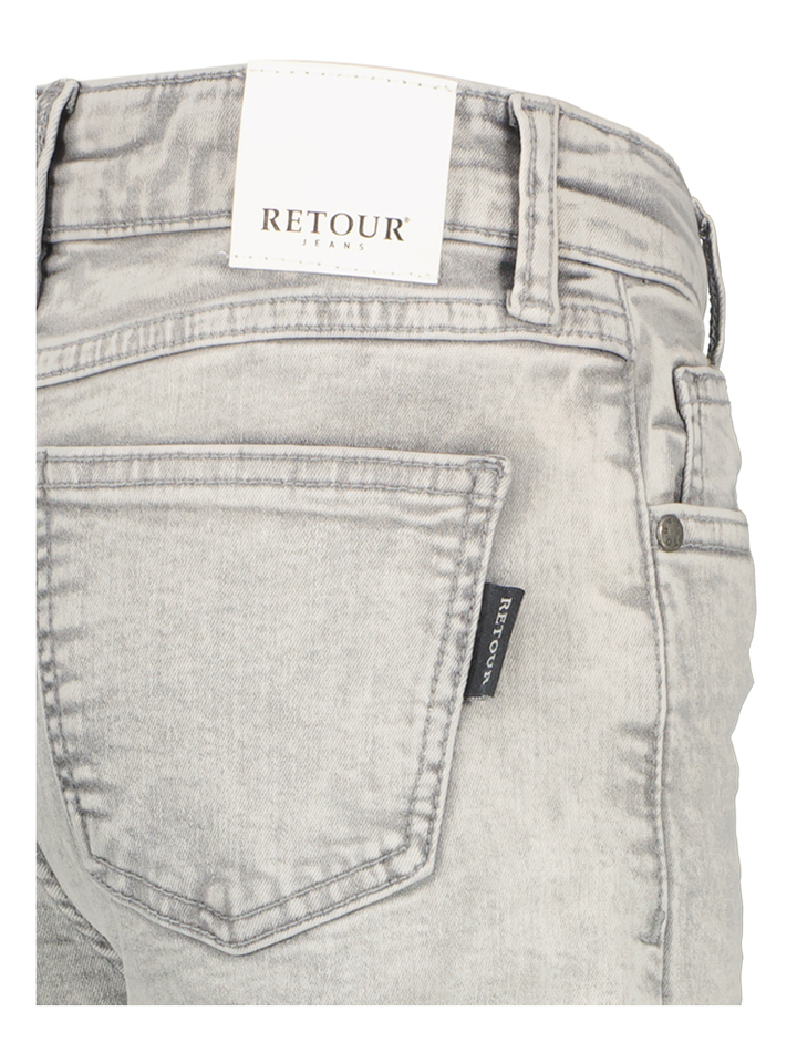 Lichtgrijze straight jeans Celeste Retour