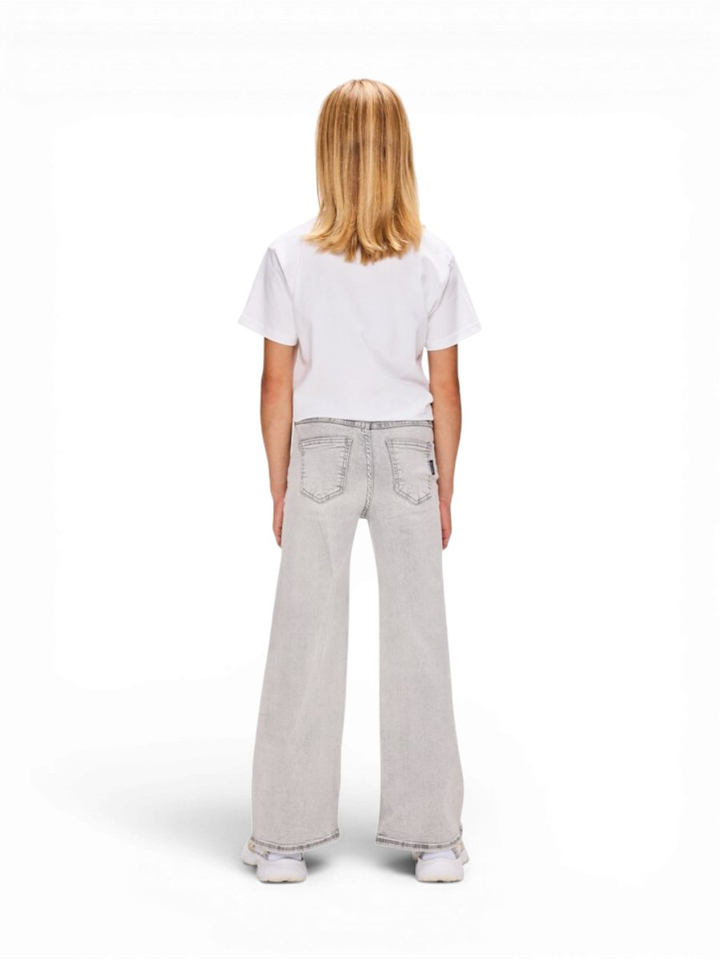 Lichtgrijze straight jeans Celeste Retour
