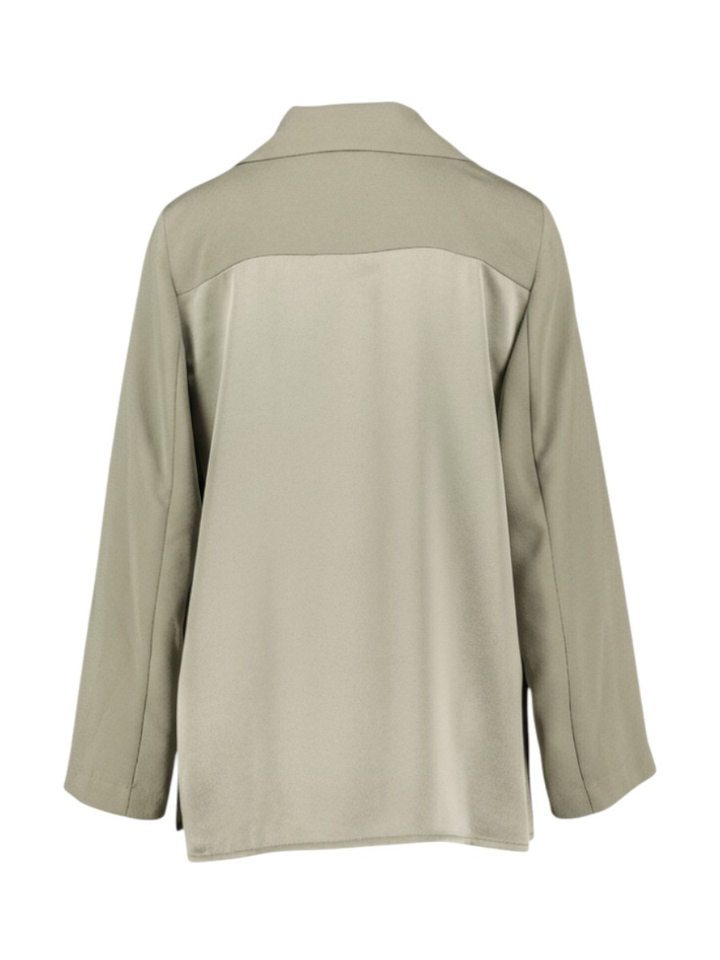 Groene losvallende blazer met split aan zijkant Liu Jo 