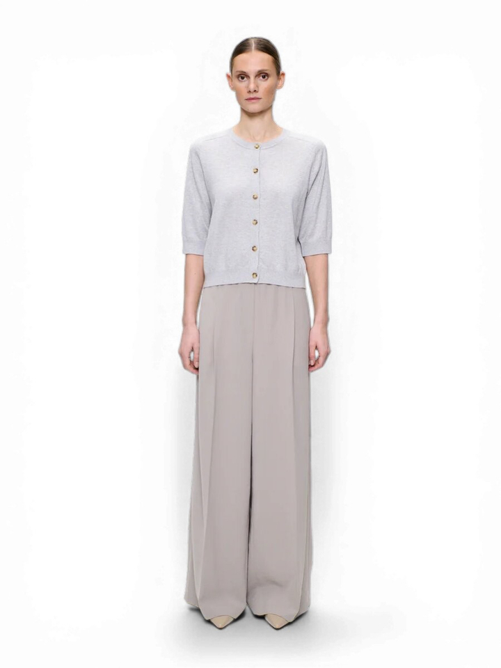 Grijze trui met knoopsluiting Zenggi