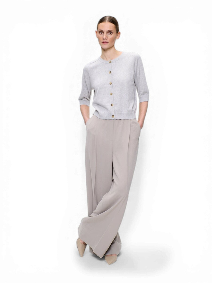 Grijze trui met knoopsluiting Zenggi