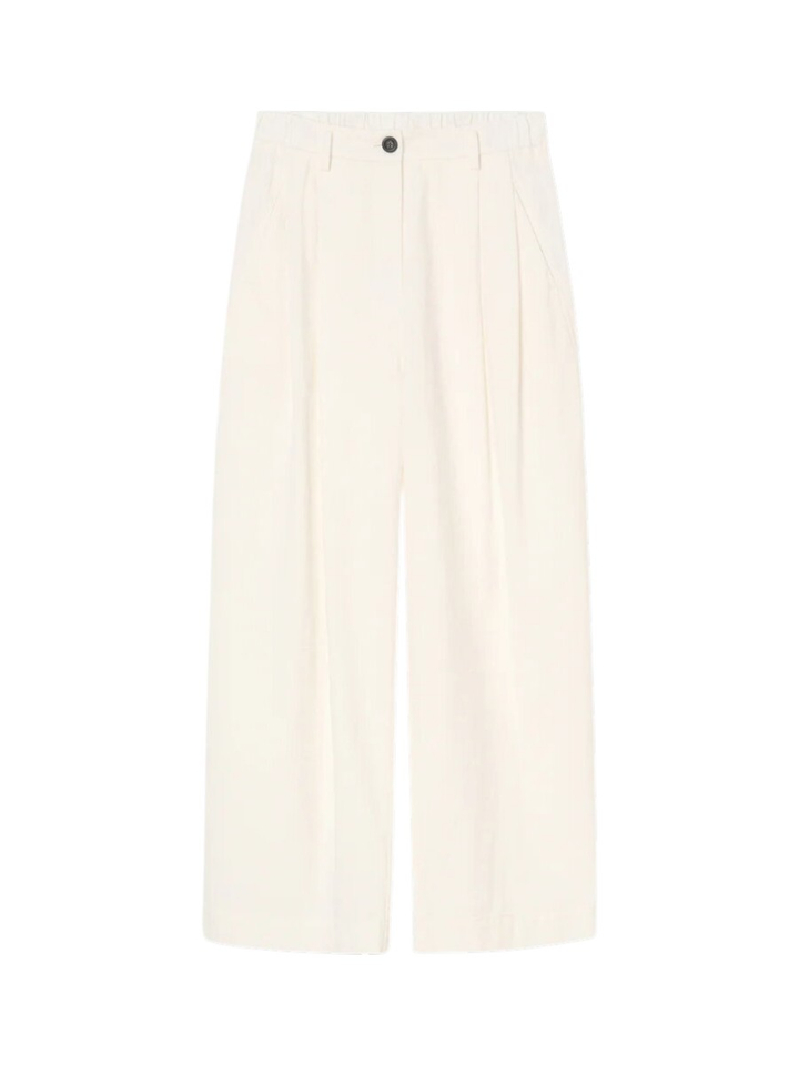 Ecru katoenen broek Zenggi 