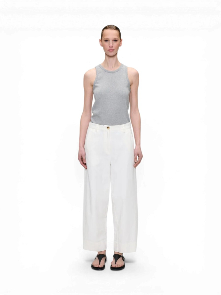 Ecru katoenen broek Zenggi 