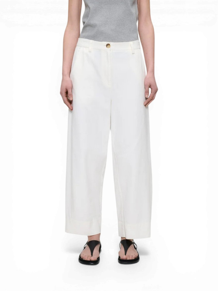 Ecru katoenen broek Zenggi 