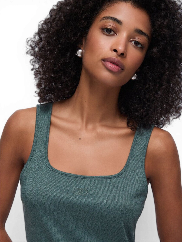 Groene top met glitter Liu Jo
