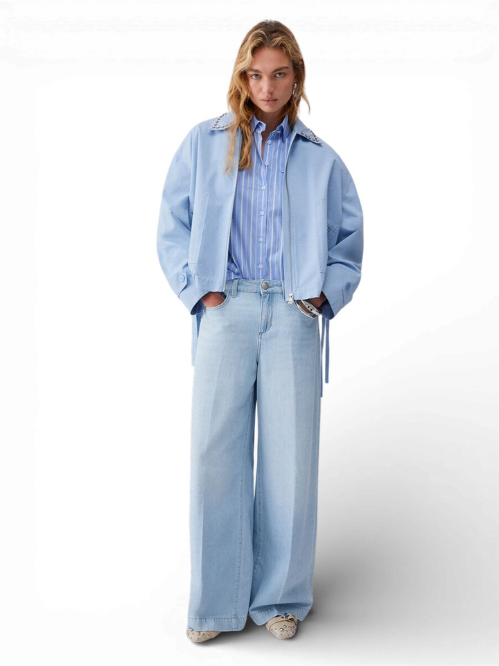 Blauwe bloes met witte strepen Liu Jo 