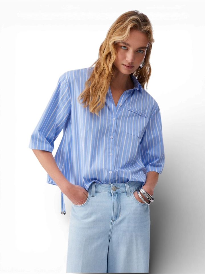 Blauwe bloes met witte strepen Liu Jo 