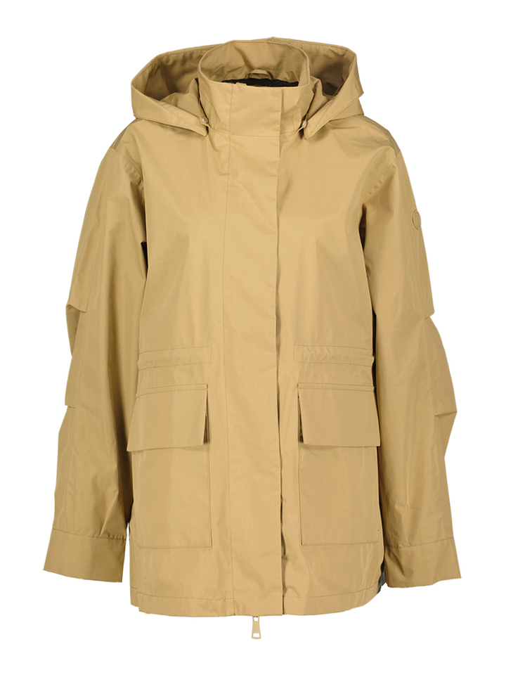 Beige water en winddichte regenjas Mizu Tanta 