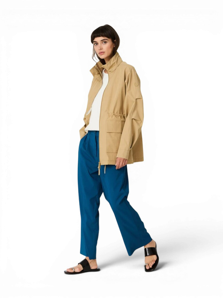 Beige water en winddichte regenjas Mizu Tanta 