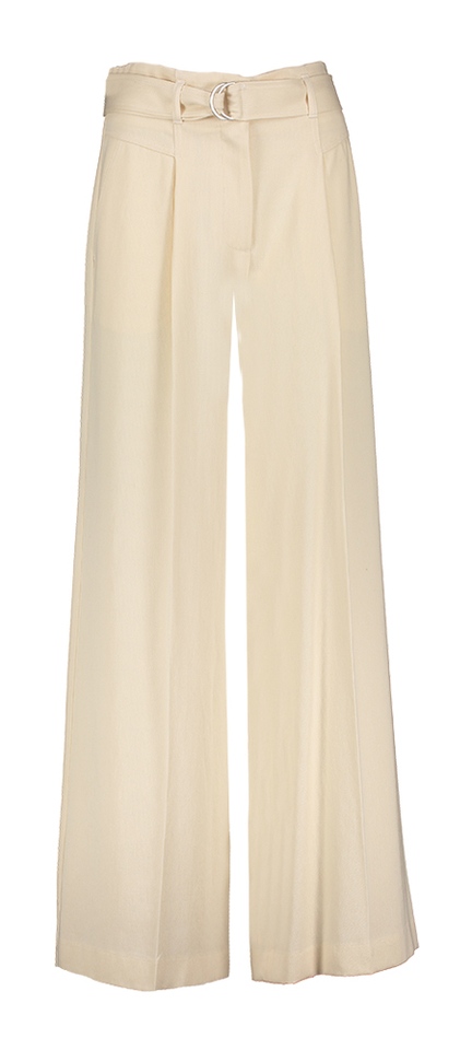 Beige geklede broek met bijpassende riem Ronald Gigue