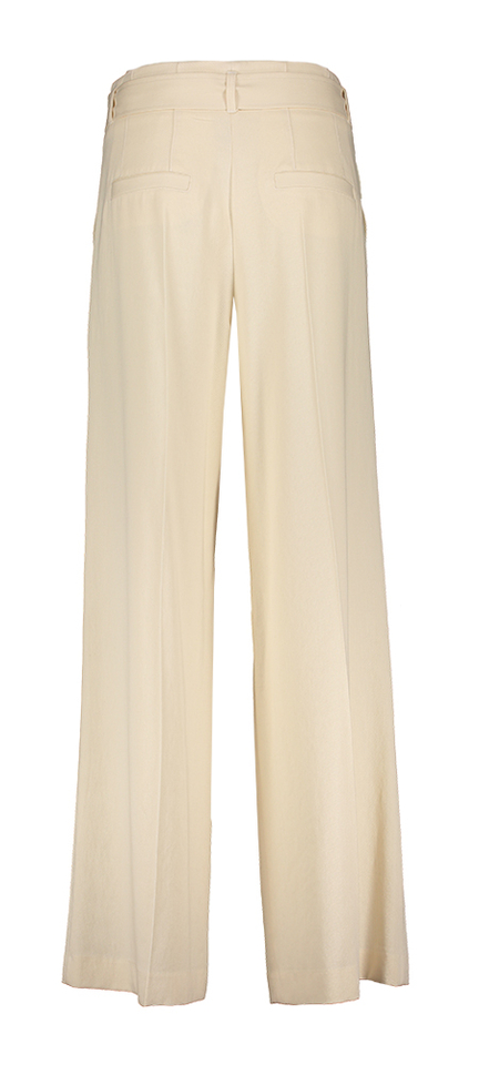 Beige geklede broek met bijpassende riem Ronald Gigue