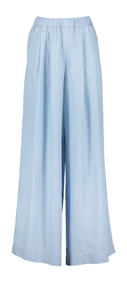 Blauwe losvallende lange broek Rush Gigue 