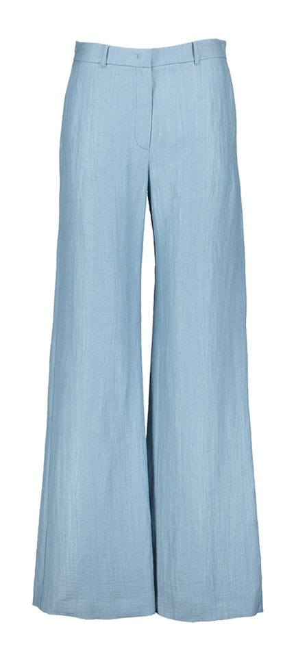 Blauwe losvallende lange broek Relam 3 Gigue