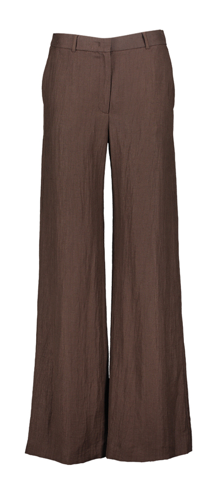 Bruine losvallende lange broek Relam 3 Gigue
