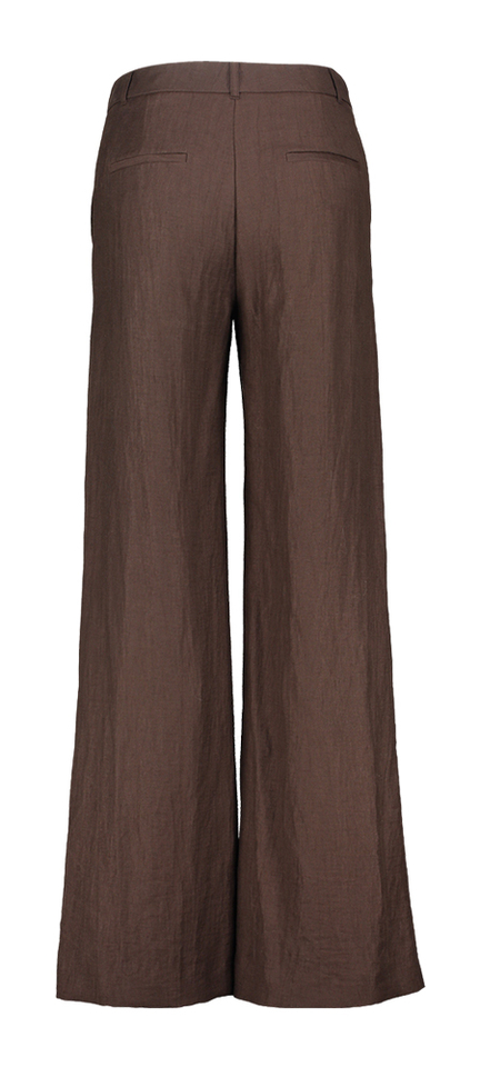 Bruine losvallende lange broek Relam 3 Gigue