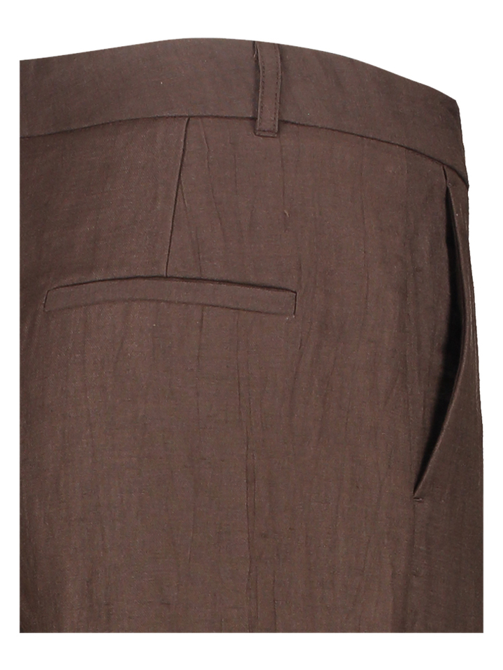 Bruine losvallende lange broek Relam 3 Gigue