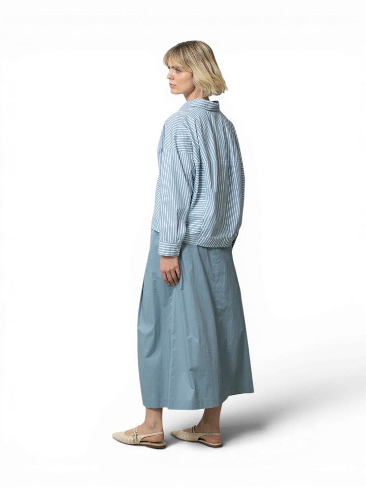 Blauwe katoenen rok Gigue