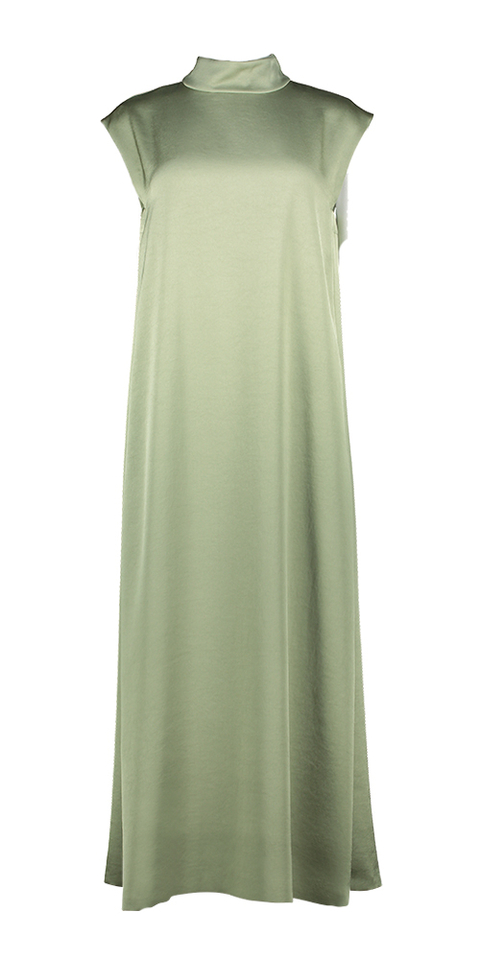 Groene glanzende jurk Kekoura Gigue