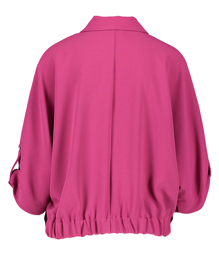 Fuchsia bloes 3/4 mouw met rits Hisha Gigue