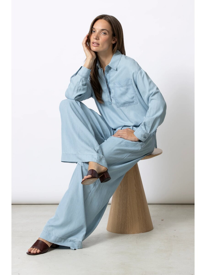 Blauwe jeans bloes Hoover Gigue