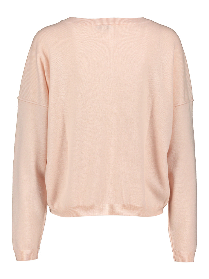 Roze trui met v-hals Lorca Gigue