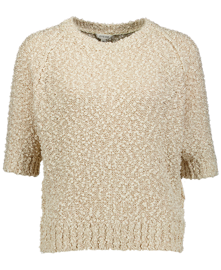 Beige trui met glitter Lila Gigue