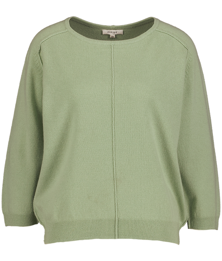 Groene trui met ronde hals Layla Gigue