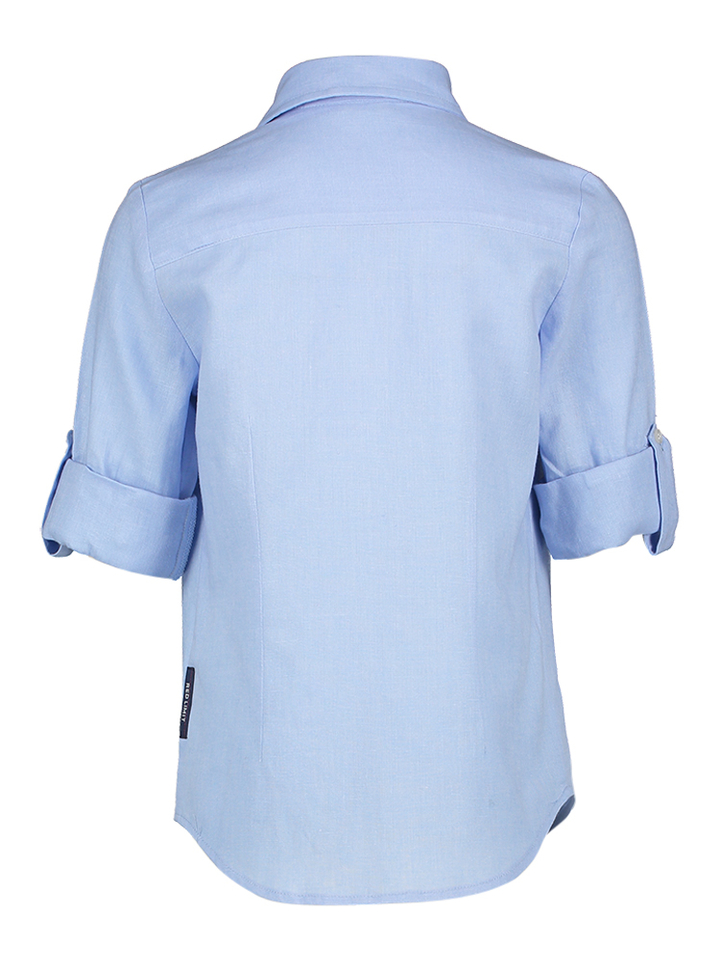 Lichtblauw linnen hemd communie Red Limit