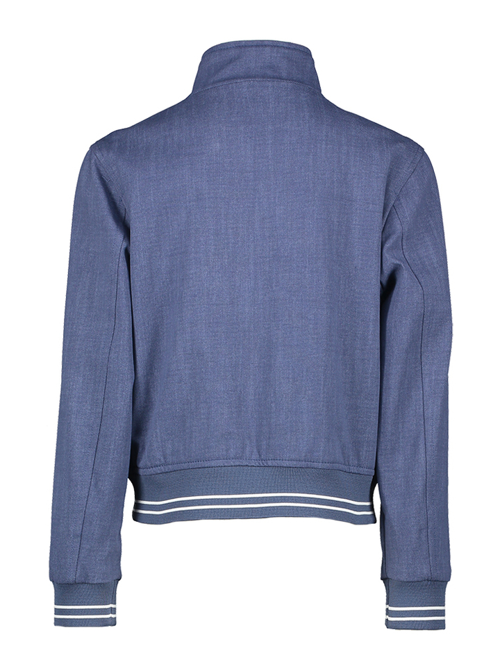 Blauwe bomber met streep detail Red Limit 