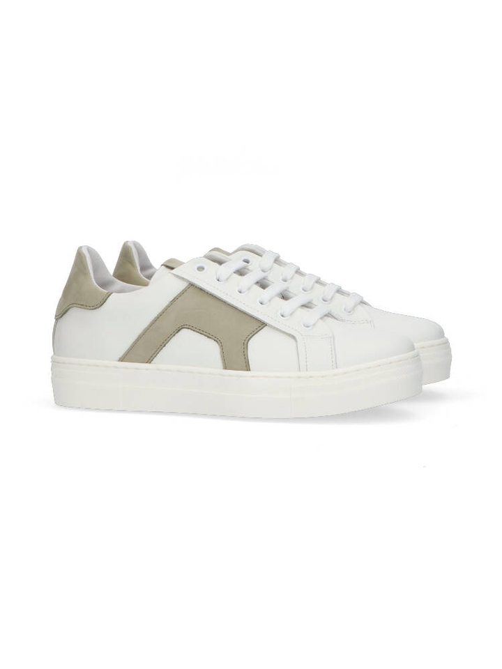 Witte lage sneakers Hoops