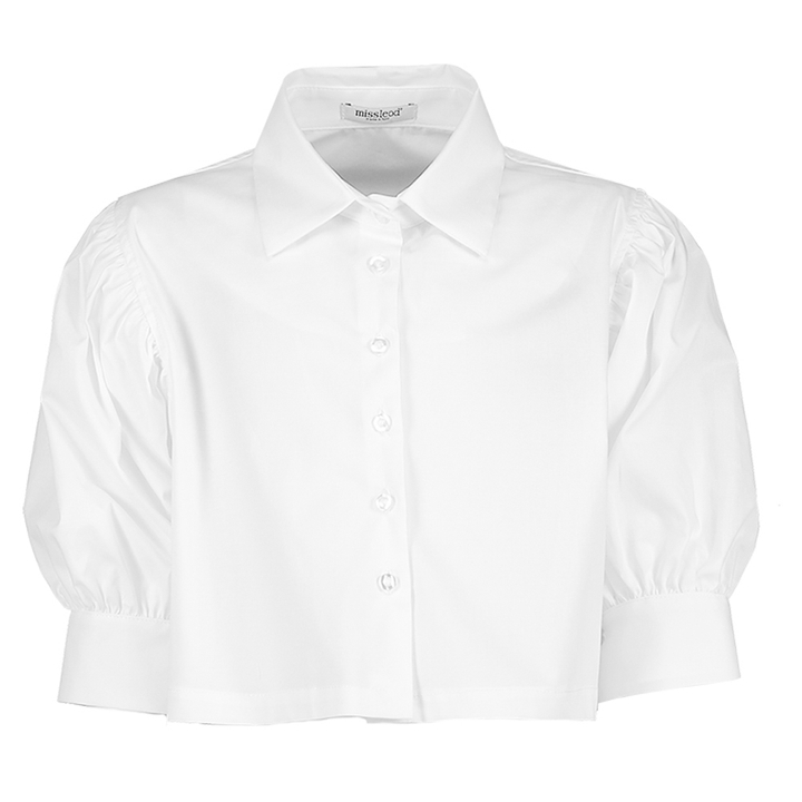 Witte bloes pofmouw Miss Leod