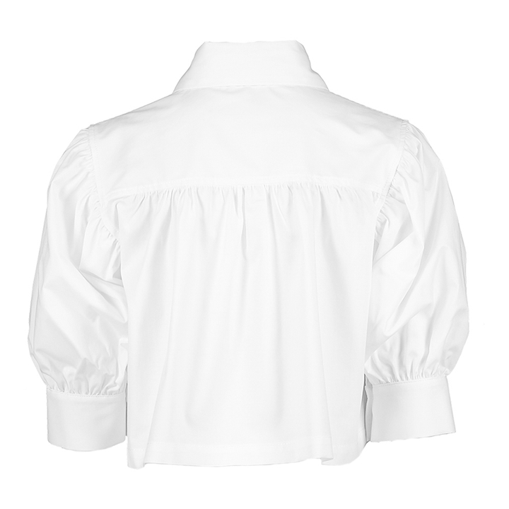 Witte bloes pofmouw Miss Leod