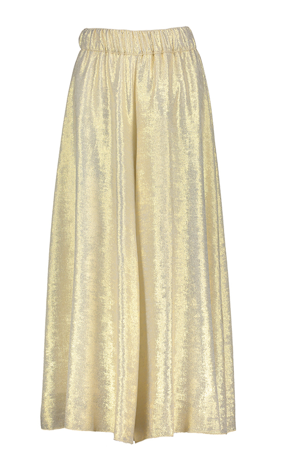 Goud losvallende broek Diamante Blu