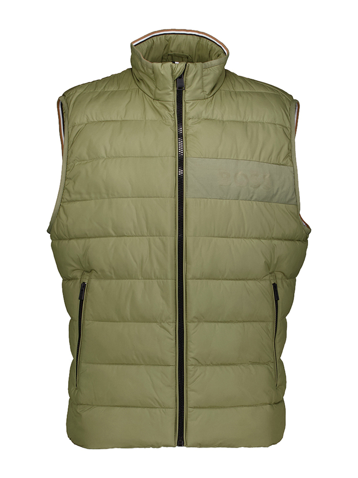 Kaki groene bodywarmer Hugo Boss