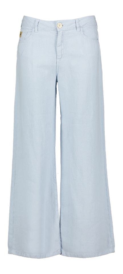 Lichtblauwe linnen broek Lois 