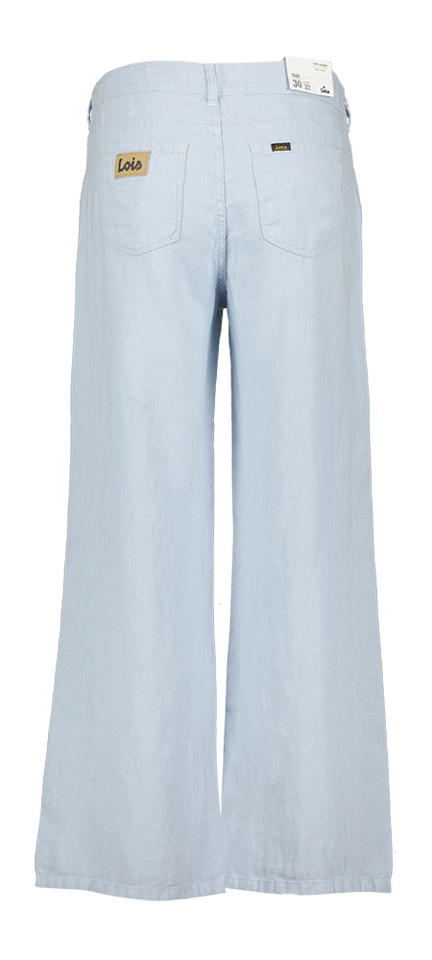 Lichtblauwe linnen broek Lois 